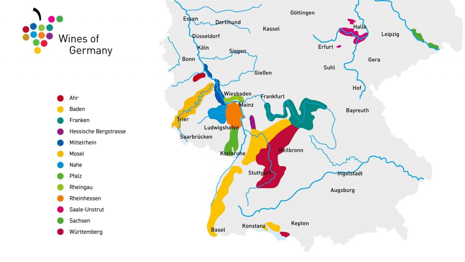 German Wine Map